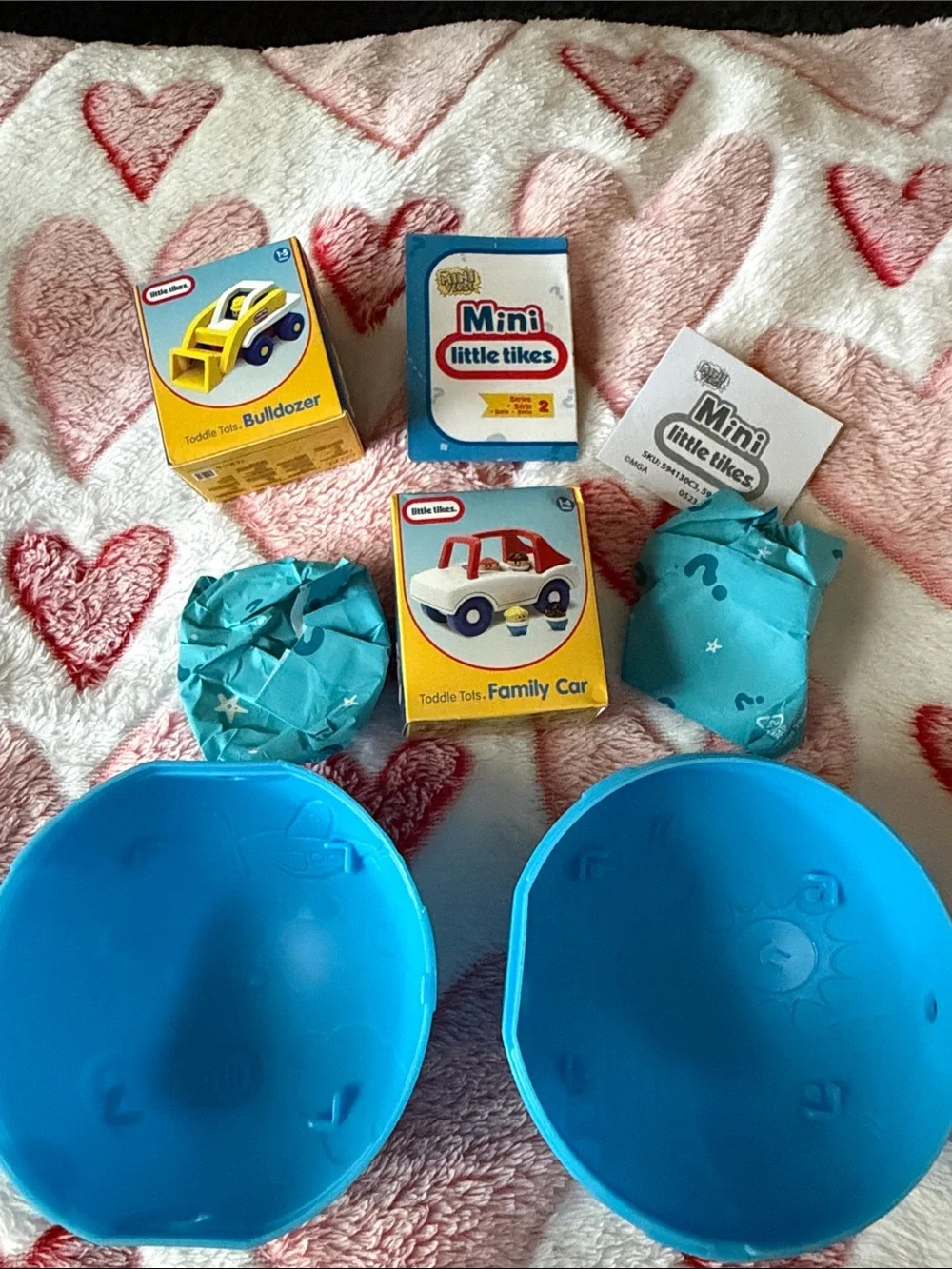MGA Mini Surprise Family Car & Bulldozer - Blue Capsule Set mini little tikes